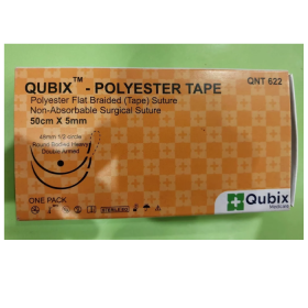 Qubix QNT 622 Polyester Flat Braided Non Absorbable Surgical Suture
