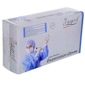  Jaycot Medical Examination Latex Gloves Disposable-Medium