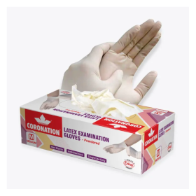 Enkay Coronation Latex Medical Examination Gloves (Powdered)