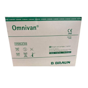 B Braun Omnivan 10ml Duo Syringe with Needle - 21G x 1.5 Inch (Pack of 50)