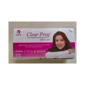 Oscar Clear Preg HCG Pregnancy Card Test