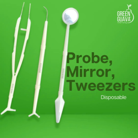 Green Guava Probe, Mirror & Tweezer Diagnostic Instrument