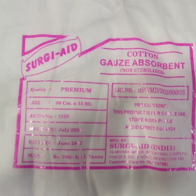 Surgi- Aid Cotton Gauze Absorbent (Not Steralized)