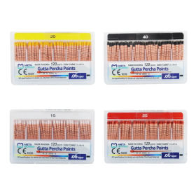 Meta Biomed Special Tapered ISO Color-Coded 6% Gutta Percha Points