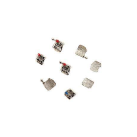 Metro Orthodontics Gold Series Upper Only 5-5 022 Metal Conventional Brackets