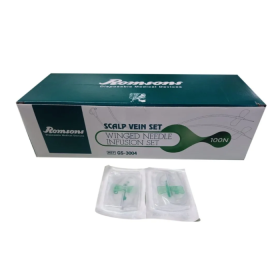 Romsons Scalp Vein set - 22G Pack of 100 (GS-3004)