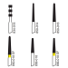 Pivo Porcelain Veneer Preparation Airotor Diamond Burs Kit (Set Of 6)