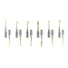 GDC Composite Instrument Gold Titanium Set Of 6 (CIGS6)