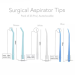 Denmax Surgical Aspirator Suction Tips - Pack of 25Pcs