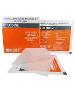 STERILE CHLOREHEXIDINE GAUZE DRESSING - CHLODINE PACK OF 10