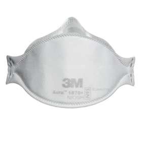 3M Health Care Particulate Respirator and Surgical Mask 1870+, N95, 120 EA/Case (Pack of 15) (White, Free Size, Pack of 15)