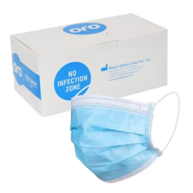 ORO 3ply Ear Loop face Mask - Pack of 50