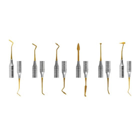 GDC Composite Instrument Gold Titanium-6 Set Of 6 In Pouch (CIGS6)
