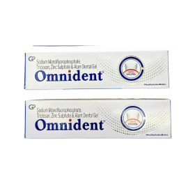 Omnident Plaque Removal Toothpaste, Pack of 2 Tubes of 70gms Each