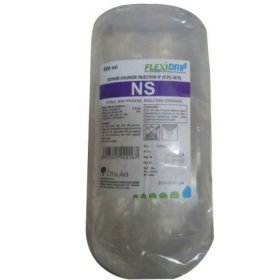Flexdrip Liquid Sodium Chloride Injection I.P, 500 Ml, Packaging Type: Bottle