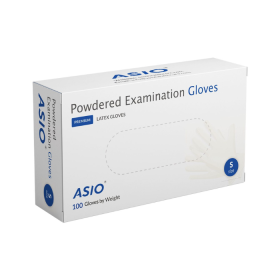 Asio Latex Powdered Examination Gloves