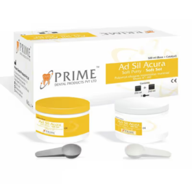 Prime Dental Ad Sil Acura Soft Set(Shore-A 60) Elastomeric Impression Material- 400gm+400gm