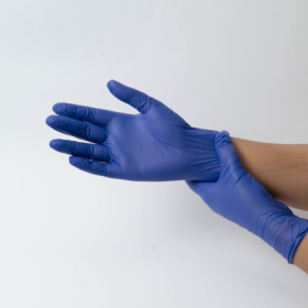 Enliva Powder Free Nitrile Examination Gloves| Latex Free| Non-Sterile|Size- M|Box of 100 pcs