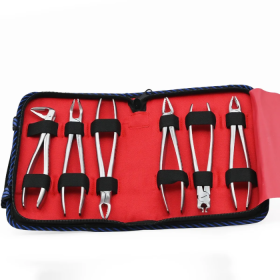 Waldent Atraumatic Extraction Instruments Forceps Kit Set of 6 - Coarse Serrations K1/5