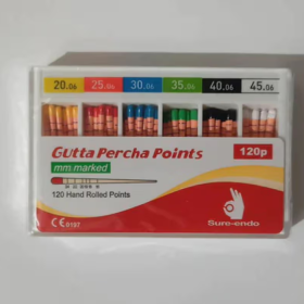 Sure-endo Special Tapered ISO Color-Coded 4% Gutta Percha Points