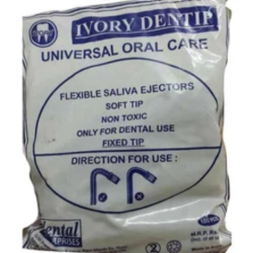 Ivory Dentip Flexible Saliva Ejectors