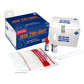 J. Mitra HIV Tri-Dot Rapid Card - Pack of 100 Tests