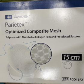 Covidien Synthetic Pco15Fx Parietex Optimized Composite Mesh