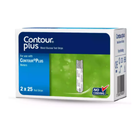 Bayer Contour Plus Glucometer Test Strips Box Of 50