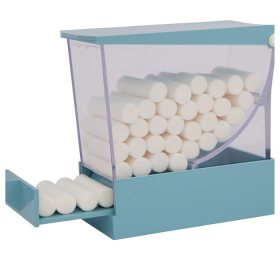 Denmax Cotton Roll Press Type Dispenser - Blue