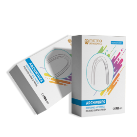 Metro orthodontics Super Elastic Nickel Titanium (Ni-Ti) (Round) 0.014 lower