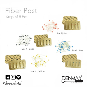 Denmax Fiber Posts - Size 1 (Yellow) Set Of 5 Pcs