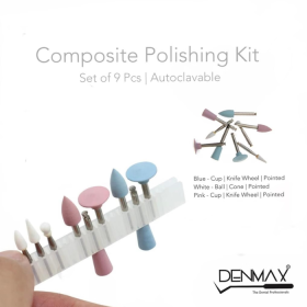 Denmax Composite Finishing & Polishing Instruments - Kit Pack of 9 Pcs