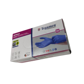 Medline Tegamen Powder Free Nitrile Examination Gloves - Small Pack of 100 (TGN100S)