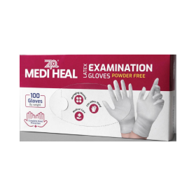 30 x ZP Mediheal Latex Powder Free Examination Gloves - Medium Pack of 100