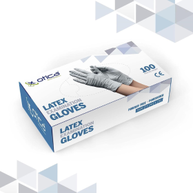 Otica Latex Examination Powdered Gloves Small Pack of 100