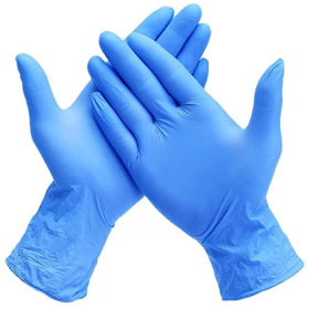 Shakuntla Disposable Powder Free Nitrile Gloves Medium - Pack of 100