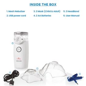 EASYCARE (EC7101) Portable Mesh Nebulizer for Kids & Adults