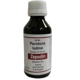 100ml  Povidone Iodine Solution 5 % IP