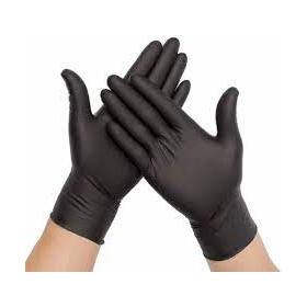 Nitrile Examination Gloves Black-Large