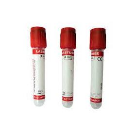 NON VAC RED CLOT BLOOD COLLECTION TUBES (PP) PACK of 100Pcs