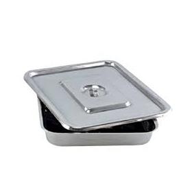 Metro Dental Instrument Tray SS with Lid(10"x8") Classic