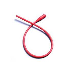 Red Rubber Urethral Catheter Pack of 100 - High-Quality, Durable Performance - Medical Catheterization Supplies