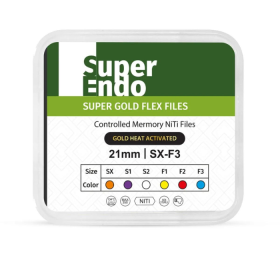 SuperEndo Gold-Flex Rotary Files (Pack of 6)