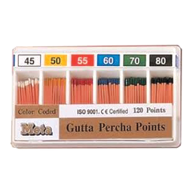 Meta Biomed Special Tapered ISO Color-Coded 4% Gutta Percha Points - 25
