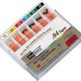 Diadent ISO Color-Coded 2% Gutta Percha Points - Assorted (45-80)