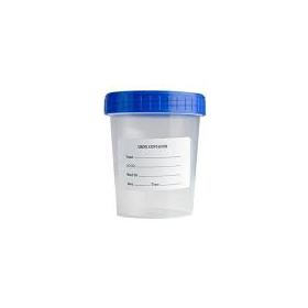 Urine Container 30ml bulk packing with sticker - High-quality polypropylene material, sterile and durable, 100 pcs pack