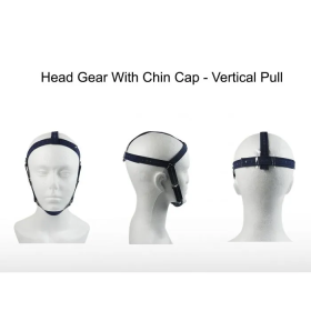 Rabbit Head Gear Vertical Pull With Chin Cap Small - CH-CPVS