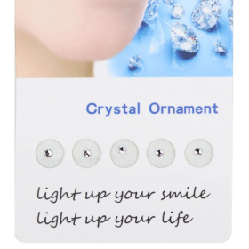 InstruDent Tooth Jewellery | Set of 5 | Aesthetic | Lasts Long (White Crystals)