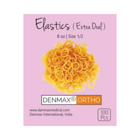 Denmax Ortho Extra Oral Ortho Elastics - 1/8' Pack of 100