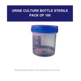 URINE CULTURE BOTTLE STERILE PACK OF 100